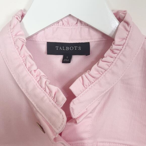 Talbots Feminine Collar Jean Jacket - Picture 4 of 8